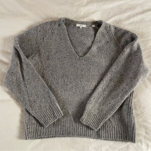 Vince Grey V-Neck Cardigan
